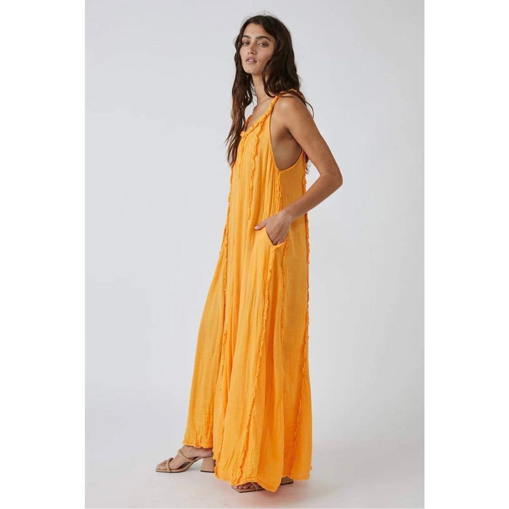 Free People McKinley Ruffle Maxi Dress Size XS